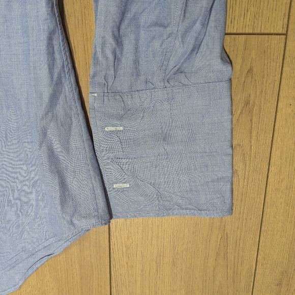 Ralph Lauren Shirt Mens 16 1/2 - 35 Blue Plaid Estate Button Up Long Sleeve - Picture 3 of 10